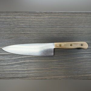 Vintage Chicago Cutlery 42S Chef’s Knife 8” Blade 1990s Wood Rivet Handle EUC